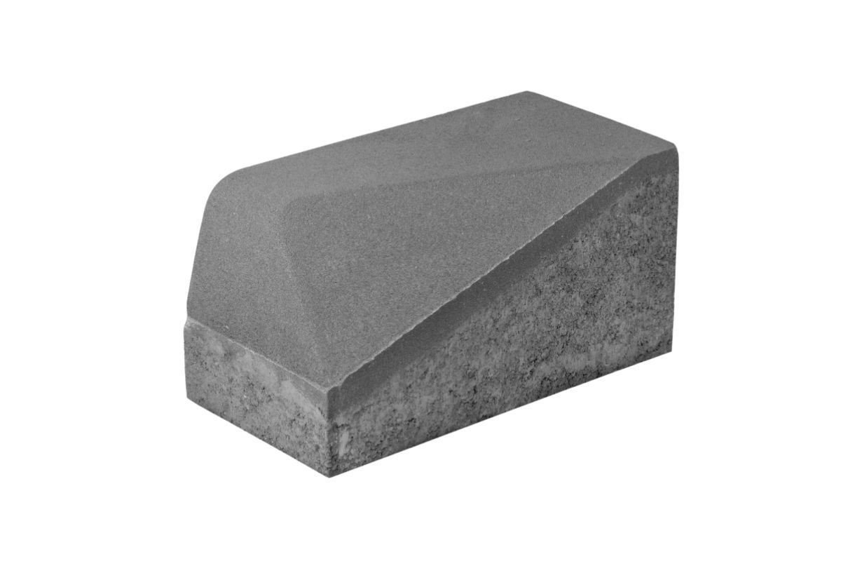 Element racord dreapta, Elis Pavaje, gri-ciment, 25x50x25 cm