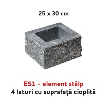 Avangard, Element Gard ES1, Viastein, mokka, 25x30x16 cm - imagine 5