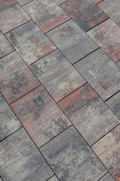 Pavaj Symmetrica, Linea Emotione Mix Color, alb-teracota-antracit, 6 cm - imagine 2