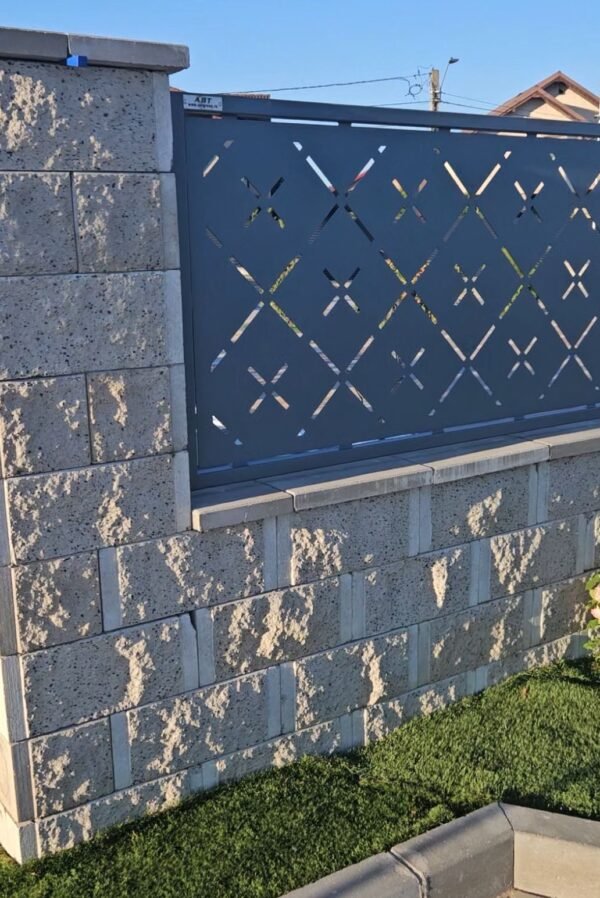 Element Gard Jumatate Baroc Vintage, Petra Pavaje, alb, 24x20x20 cm - imagine 4