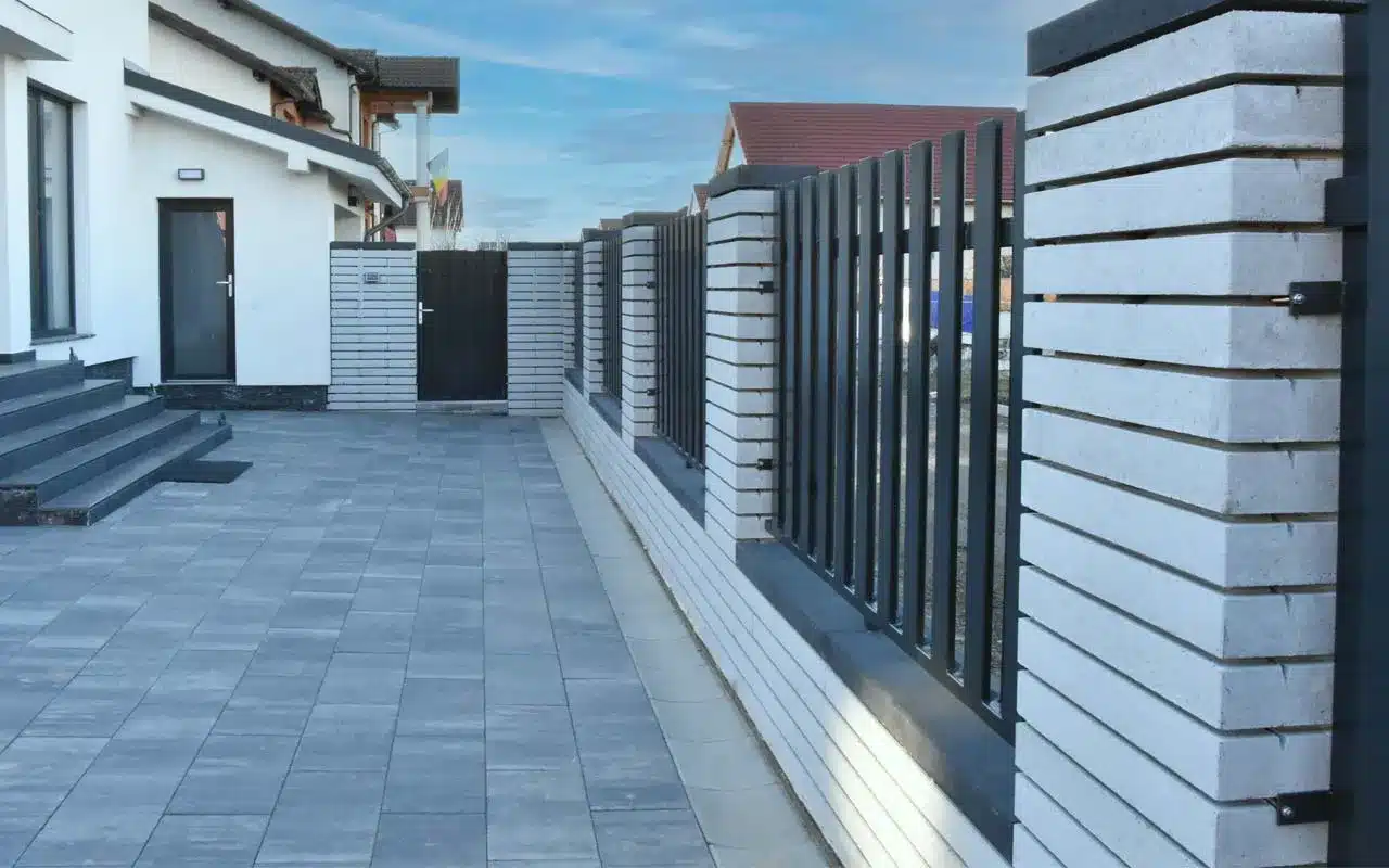 Element Gard Modern, Petra Pavaje, alb, 60x30x9 cm - imagine 3