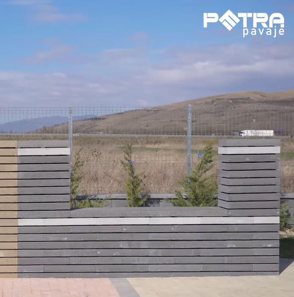 Element Gard Modern, Petra Pavaje, negru, 60x30x9 cm - imagine 3