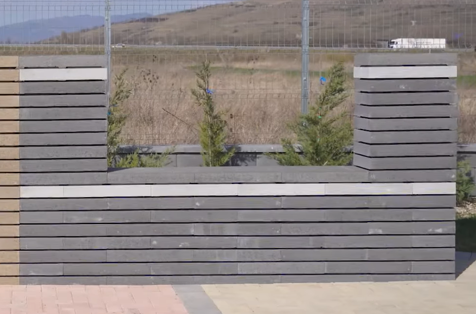 Element Gard Modern, Petra Pavaje, negru, 60x30x9 cm - imagine 2