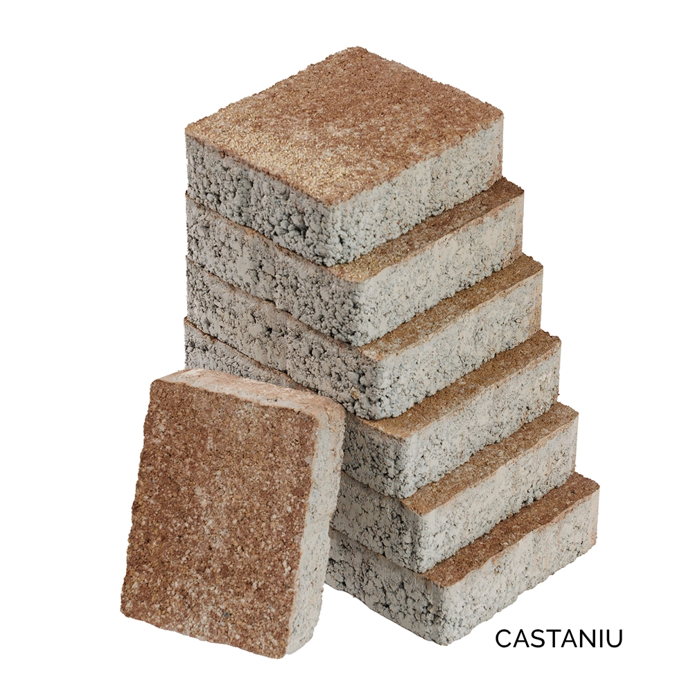 Pavaj Leier, Castrum, castaniu, multiformat, 6 cm - imagine 3