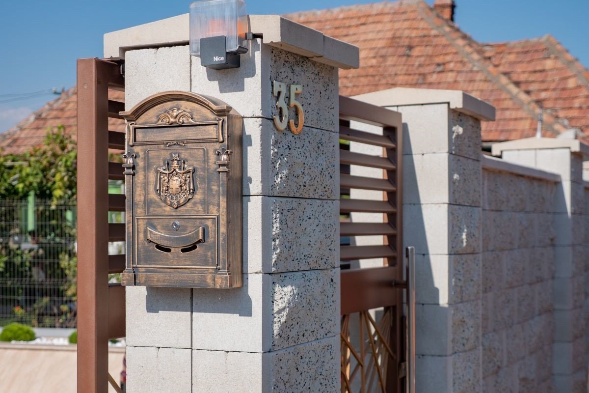 Element Stalp Dublu Siena, Elis Pavaje, alb-crem, 40x40x18,5 cm - imagine 2