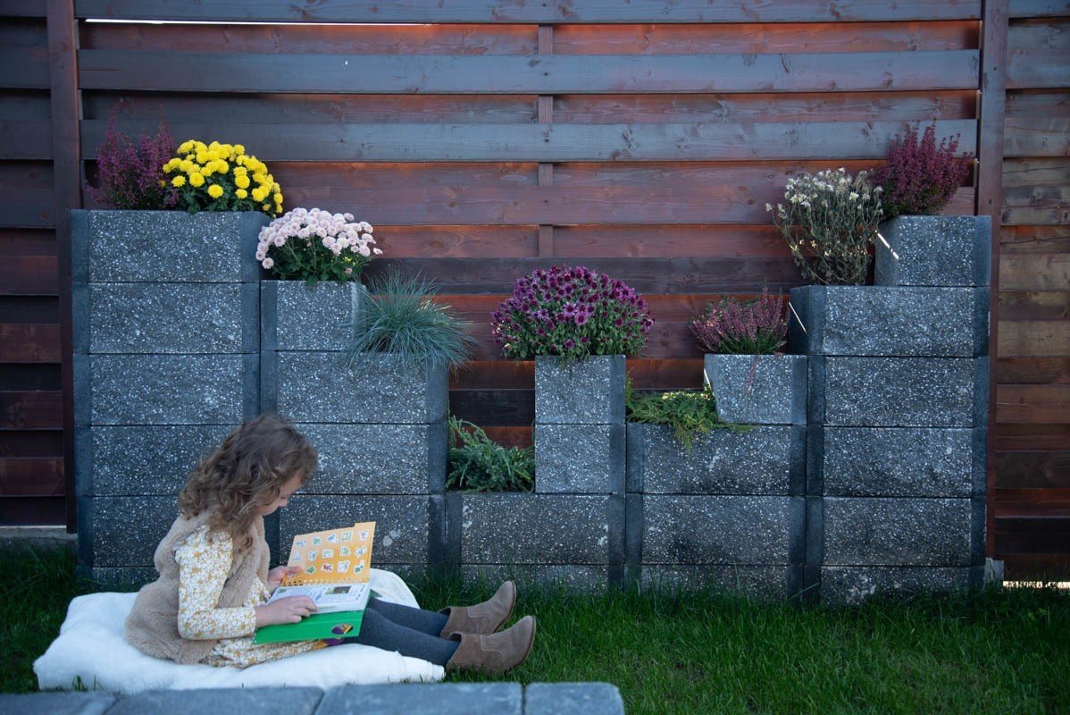 Element Stalp Siena, Elis Pavaje, antracit, 40x20x18,5 cm - imagine 3