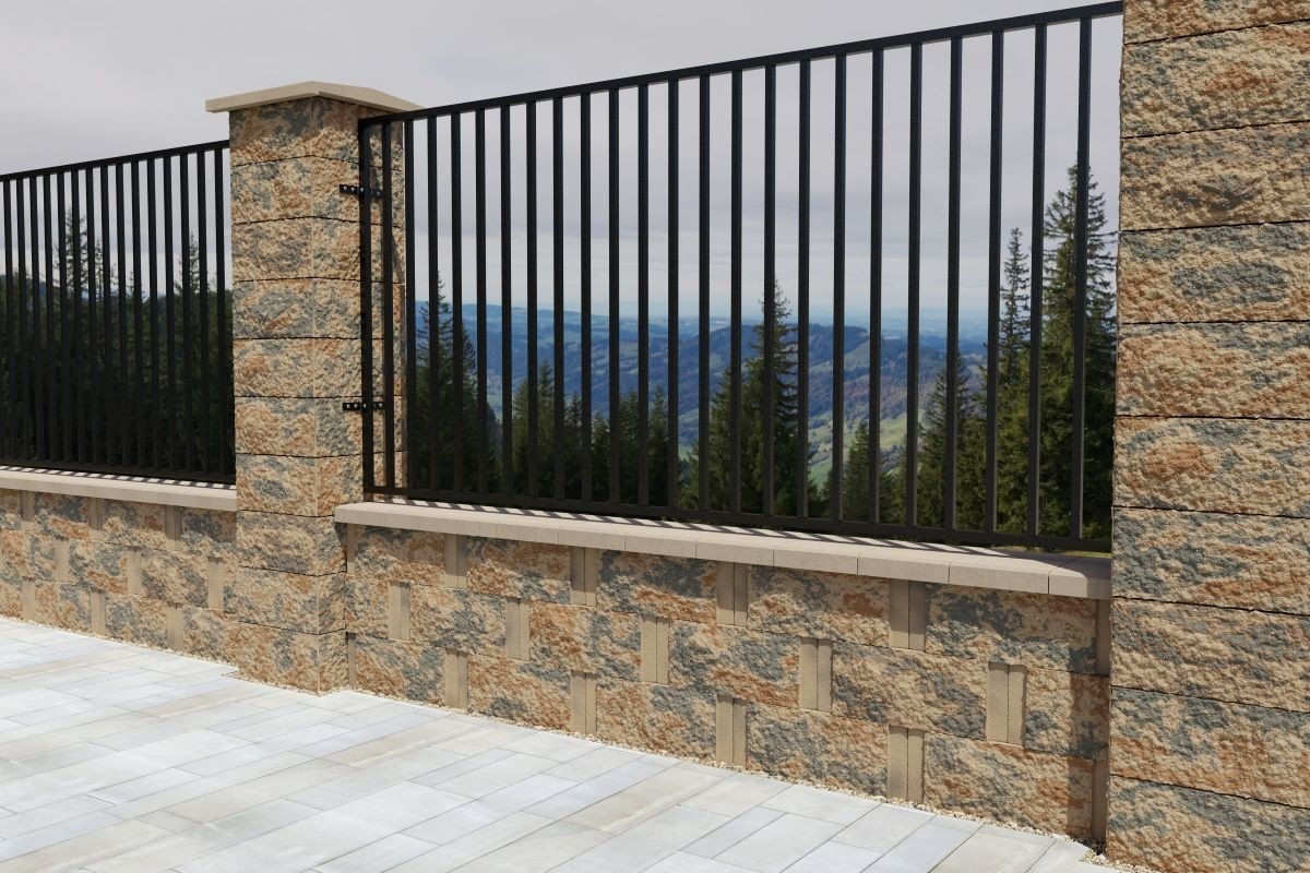 Element Gard Siena 2, Elis Pavaje, dolomit, 48x24x18,5 cm - imagine 3