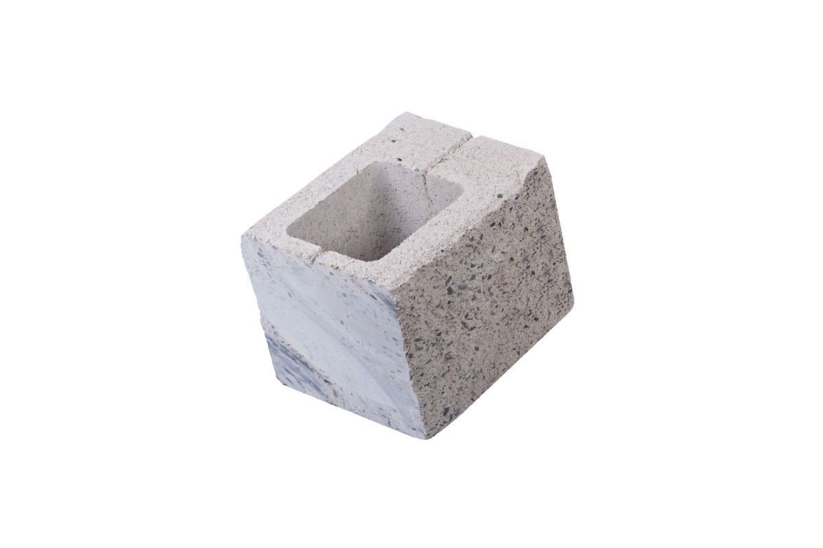 Element Gard Jumatate Siena 2, Elis Pavaje, alb-crem, 20x24x18,5 cm