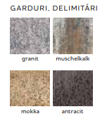 Bordura Viastein, Palisad Bloc, granit, muschelkalk, mokka, antracit, 21.5x13.5x35 cm - imagine 2
