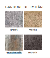 Rigola Viastein, Via I, granit, mokka, muschelkalk, antracit, 40x30x12 cm - imagine 3