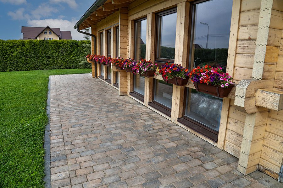 Pavaj Symmetrica, Alegria Antica, portocaliu, antracit, 21x14x6 cm - imagine 3