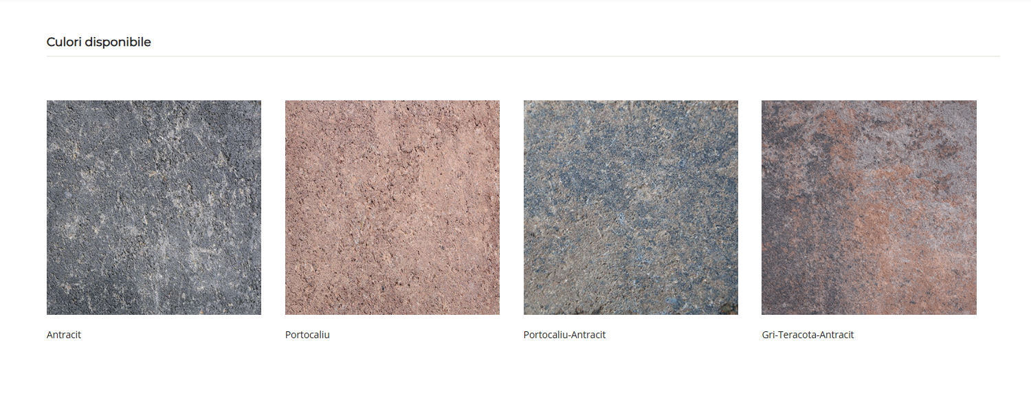 Pavaj Symmetrica, Alegria Antica, portocaliu, antracit, 21x14x6 cm - imagine 2