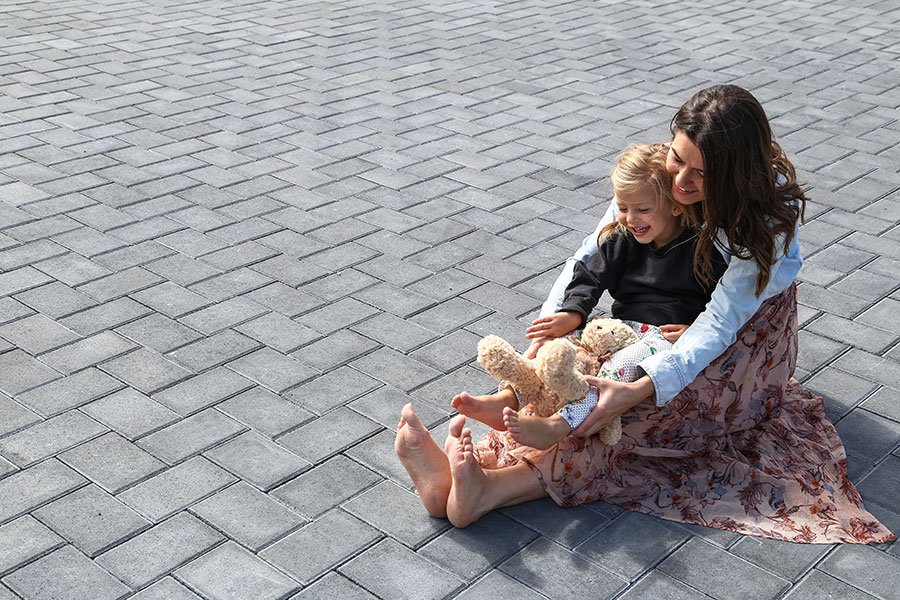 Pavaj Symmetrica, Alegria, alb, 21x14x6 cm