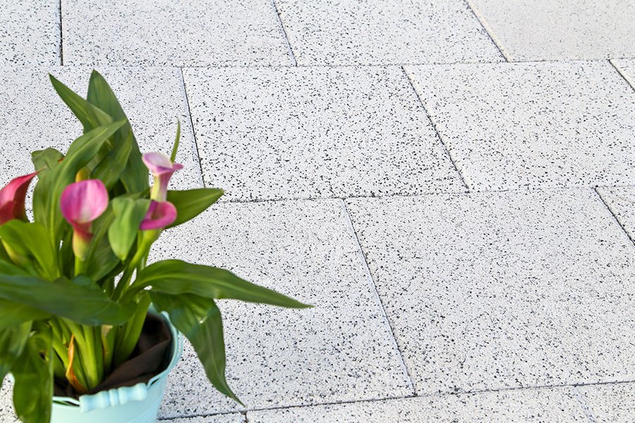 Pavaj Symmetrica, Amplio Granito, portocaliu, antracit, 40x40x6 cm - imagine 7