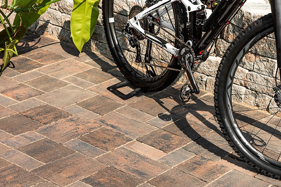 Pavaj Symmetrica, Cammino Onda, portocaliu-antracit, 30x20x6 cm