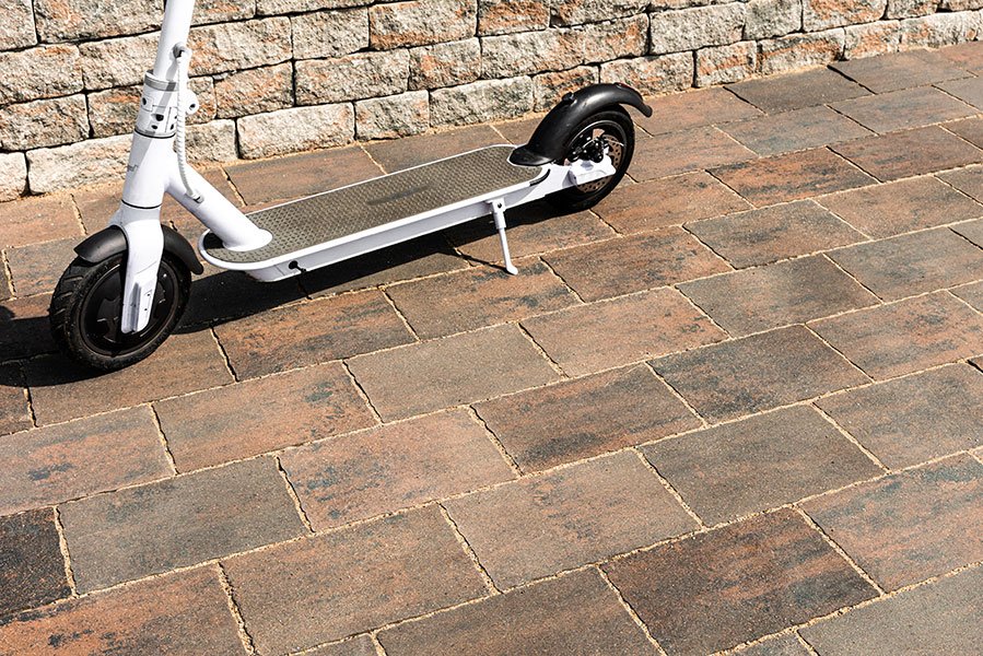 Pavaj Symmetrica, Cammino Onda, portocaliu-antracit, 30x20x6 cm - imagine 4