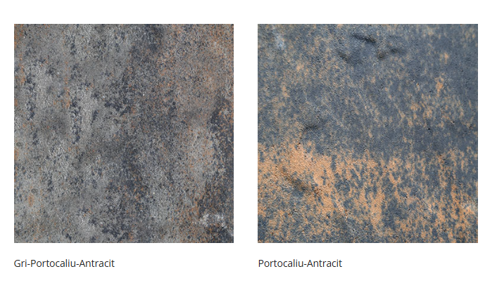 Pavaj Symmetrica, Lastra Natura, alb-antracit, alb-portocaliu, multiformat, 6 cm - imagine 5