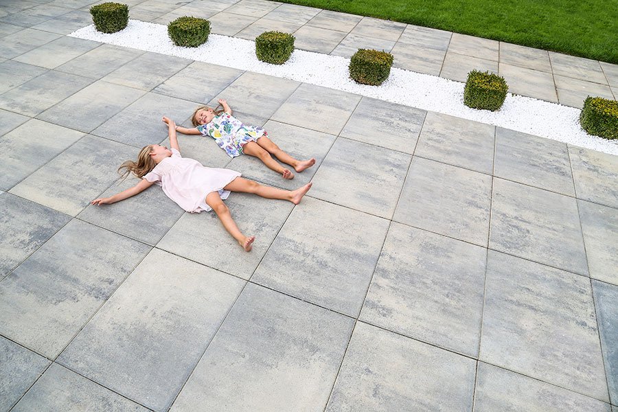 Pavaj Symmetrica, Maxia Mix Color, portocaliu-antracit, 80x62x10 cm