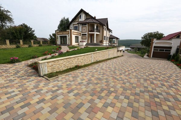 Pavaj Symmetrica, Retta, portocaliu, maro, antracit, 20x10x6 cm